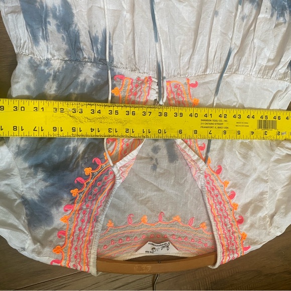 Boho JUST BEE Swimsuit Cover Up Dress One Size Tie Dye Bohemian Sheer Flowy - Picture 6 of 13
